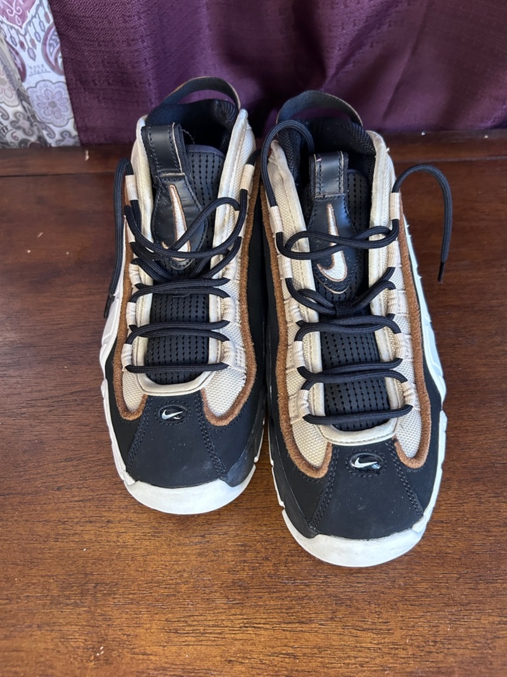 Nike Air Max Penny 1 “Rattan” Youth Size 7Y Tan Black DZ5311-200 GS - Picture 9 of 12